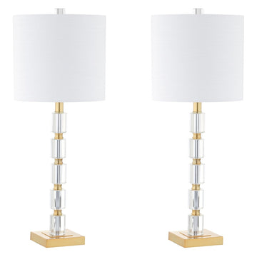 Claire 28.5" Crystal LED Table Lamp - JONATHAN Y